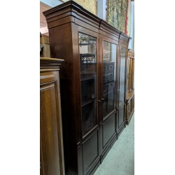 3-door mahogany bookcase