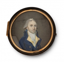 Miniature "Gentilhomme" signée ABEL J