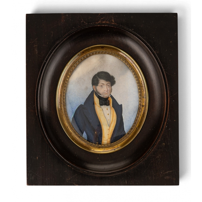 Miniature on vellum, ‘Gentleman’
