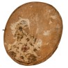 Miniature ovale aquarelle "Gentilhomme"