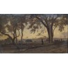 Painting entitled ‘Around Cairo’, signed E.D.