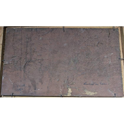 Painting entitled ‘Around Cairo’, signed E.D.
