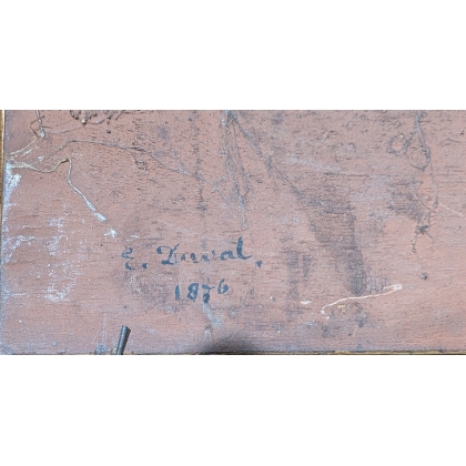 Painting entitled ‘Around Cairo’, signed E.D.