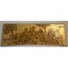 Painted door lintel with gold leaf