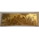 Dessus de porte à la feuille d'or peint