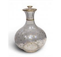 Flacon en verre décor doré d'étoiles