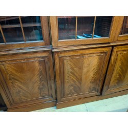 Large two-section display cabinet with 8 doors