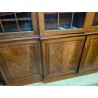 Large two-section display cabinet with 8 doors