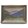 Pastel "Paysage de la Broye" signé Aimée RAPIN