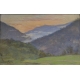Pastel "Paysage de la Broye" signé Aimée RAPIN