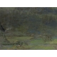 Pastel "Paysage de la Broye" signé Aimée RAPIN