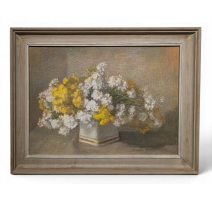 Pastel "Corbeille d'or et d'argent" signé RAPIN