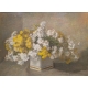 Pastel "Corbeille d'or et d'argent" signé RAPIN