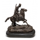 Bronze "Cavalier du 28ème régiment" signé GRACHEV
