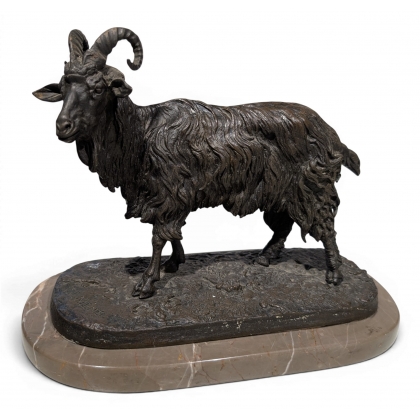 Bronze \"Bouc\" signé P.J. MÊNE