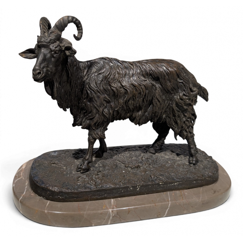 Bronze \"Bouc\" signé P.J. MÊNE
