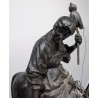 Bronze "Fileuse à cheval" signé WOLFF