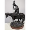 Bronze "Fileuse à cheval" signé WOLFF