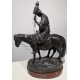 Bronze "Fileuse à cheval" signé WOLFF
