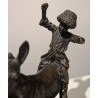 Bronze "Garçon avec trois ânes" signé LANCERAY