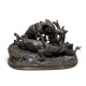 Bronze "La Chasse aux canards" signé P.J. MÊNE