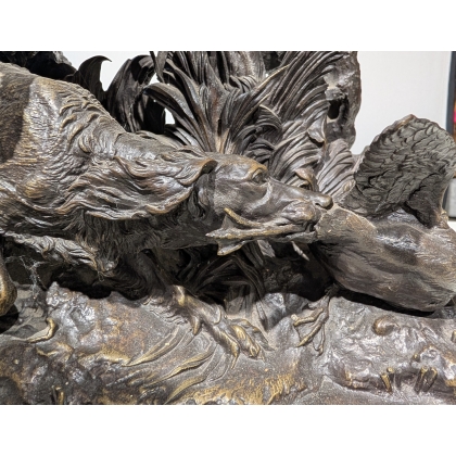 Bronze "La Chasse aux canards" signé P.J. MÊNE