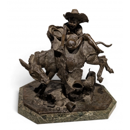Bronze \"Les pots cassés\" signé BENLLIURE Y MORALES