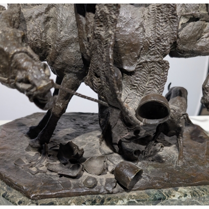 Bronze "Les pots cassés" signé BENLLIURE Y MORALES