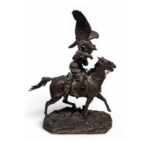 Bronze "Chasseur Kirghize" signé LANCERAY
