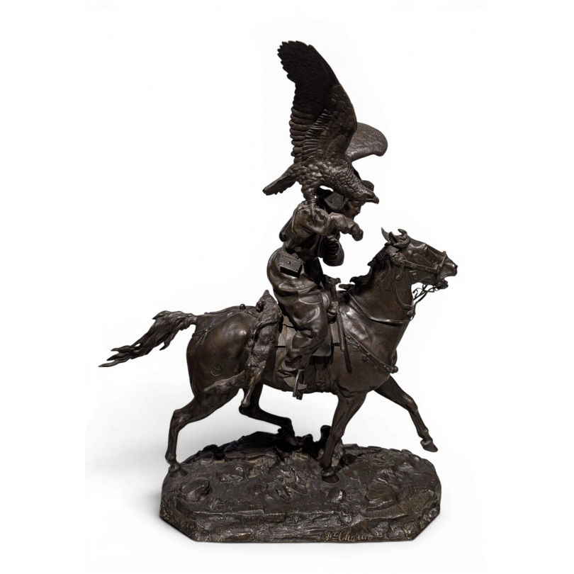 Bronze "Chasseur Kirghize" signé LANCERAY