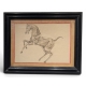Paire de dessins anatomiques de chevaux