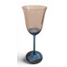  Série de 4 verres hauts, Pied bleu, sur  Moinat SA  - Antiquités décoration