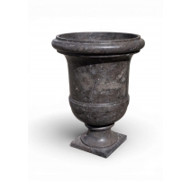Vasque de Jardin en pierre marbrière noire