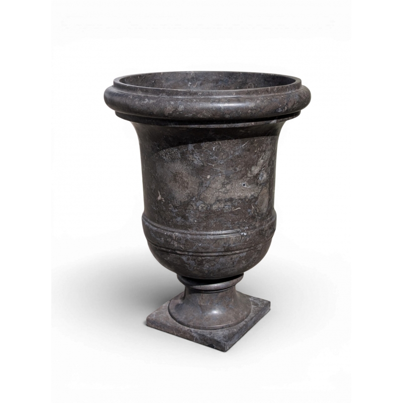 Vasque de Jardin en pierre marbrière noire