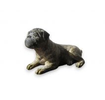 Bronze chien assis