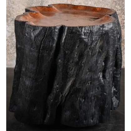 Table d'appoint Mentawai sur roulettes