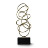 Sculpture contemporaine en laiton doré