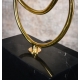 Sculpture contemporaine en laiton doré