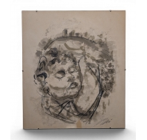 Dessin à l'encre "Bacchus" signé ERNI
