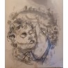 Dessin à l'encre "Bacchus" signé ERNI