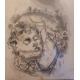 Dessin à l'encre "Bacchus" signé ERNI