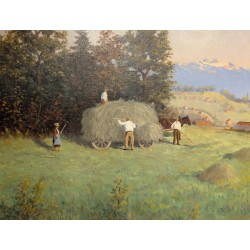Painting entitled "Les hauts de Lausanne" by MARGAIRAZ