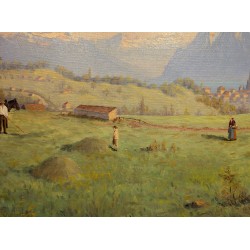 Painting entitled "Les hauts de Lausanne" by MARGAIRAZ