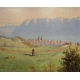 Tableau "Les hauts de Lausanne" signé MARGAIRAZ