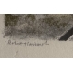 Gravure "Bergeronnettes grises" signée HAINARD