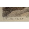Gravure "Renardeau" signée COSANDEY