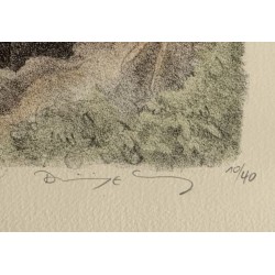 Gravure "Renardeau" signée COSANDEY