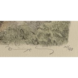 Gravure "Renardeau" signée COSANDEY