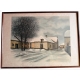 Gravure "Paysage de neige" signée DEPERTHES