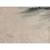 Engraving entitled ‘Snowy Landscape’, signed DEPERTHES